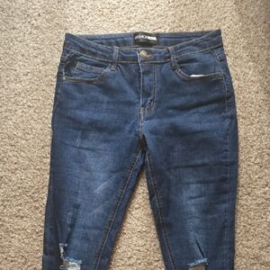 Fashion Nova Dark Blue Skinny Jeans